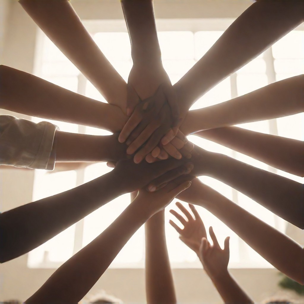 Hands together